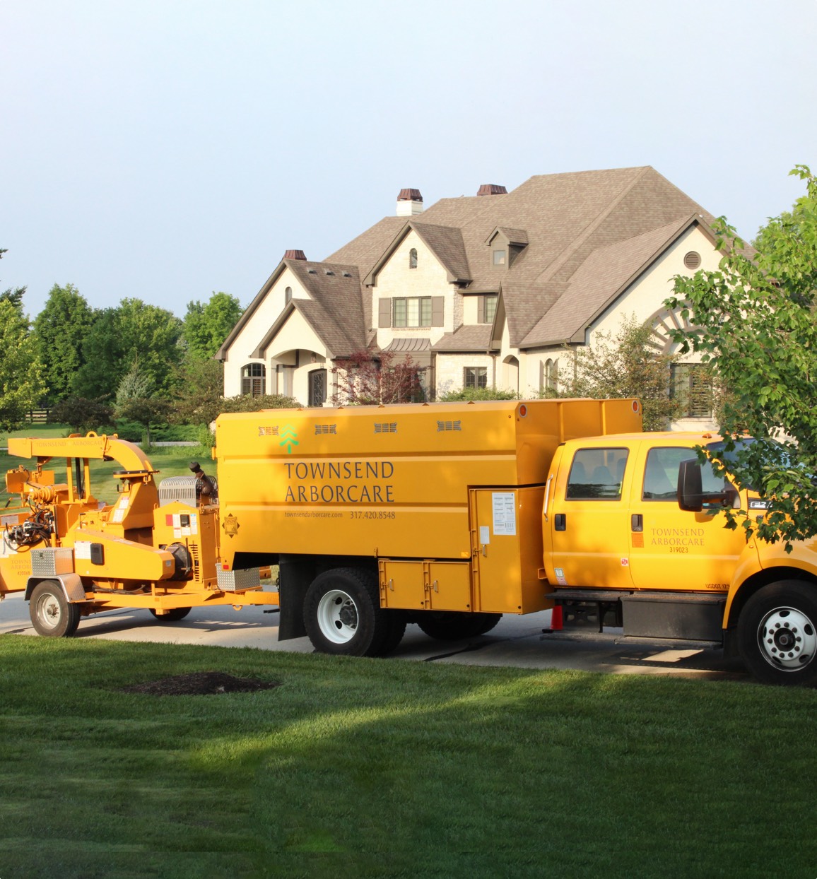 Townsend Arborcare specialists coordinate to remove storm damaged trees and restore trees effectively.
